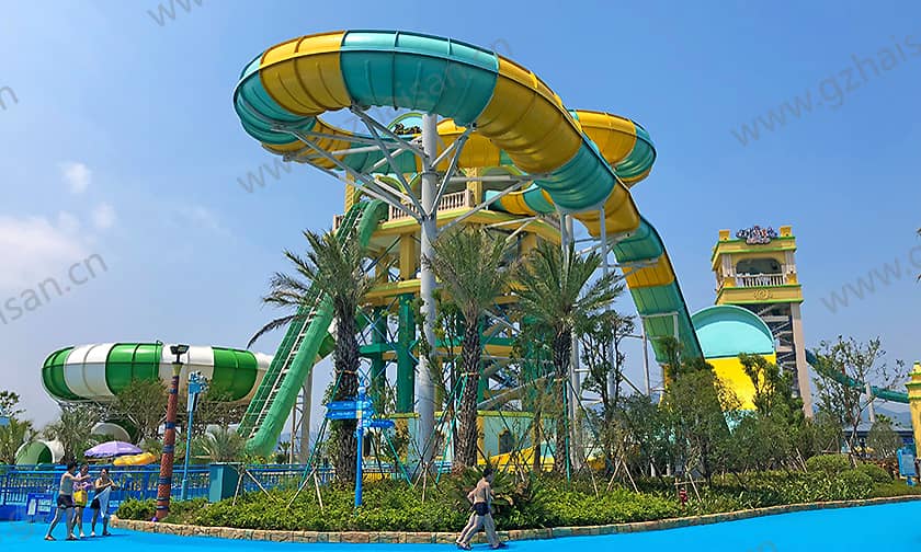 浙江宁波大目湾阿拉的海水上乐园冲天回旋&巨兽碗